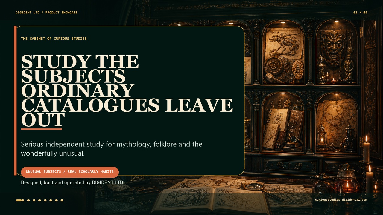 Curious Studies showcase